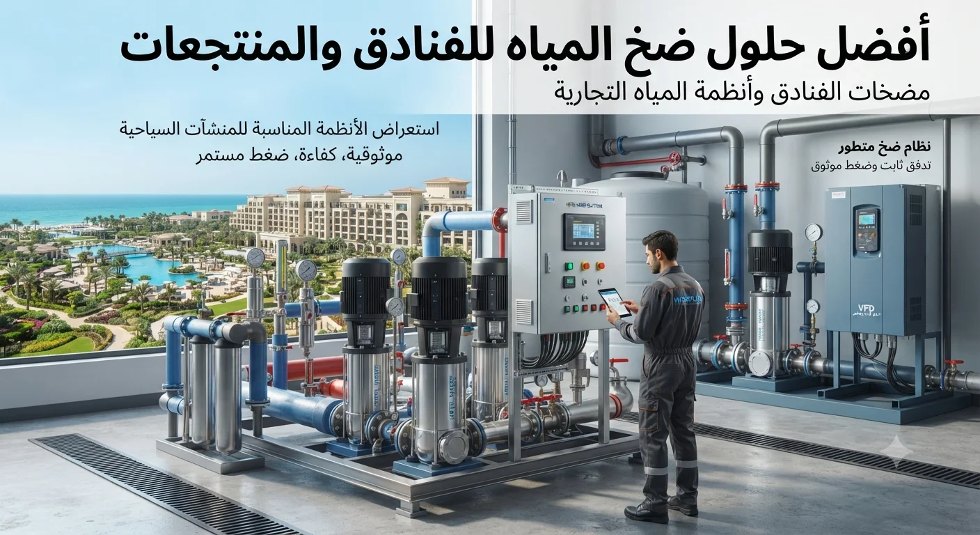 أفضل حلول ضخ المياه للفنادق والمنتجعات