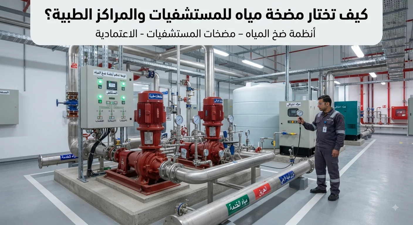 كيف تختار مضخة مياه للمستشفيات والمراكز الطبية؟