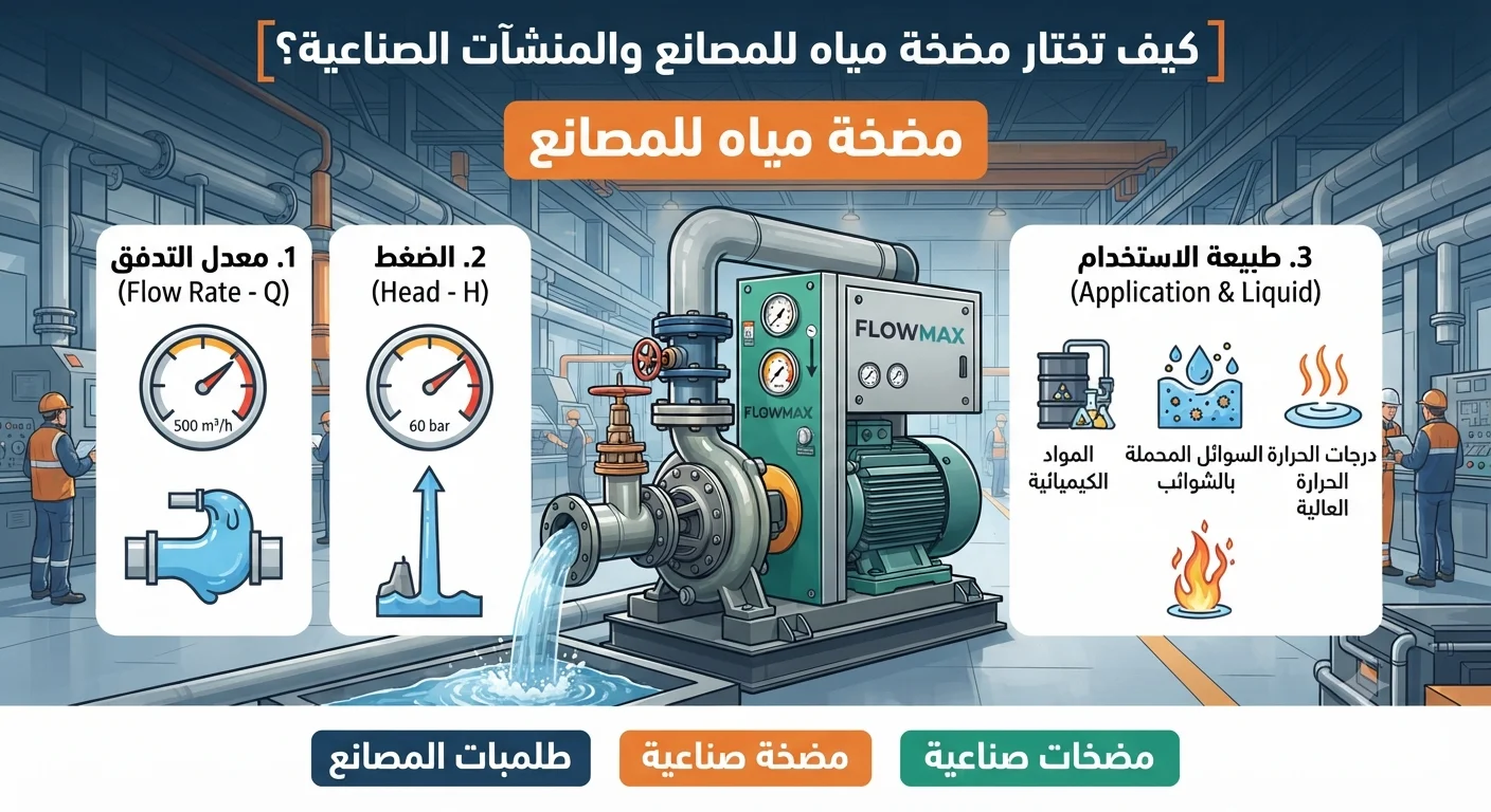 كيف تختار مضخة مياه للمصانع والمنشآت الصناعية؟