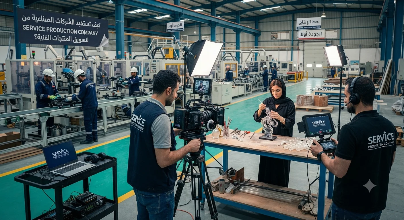 كيف تستفيد الشركات الصناعية من service production company لتسويق المنتجات الفنية؟