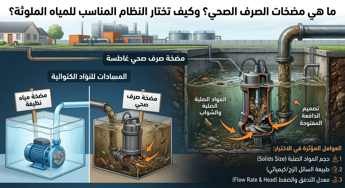 ما هي مضخات الصرف الصحي؟ وكيف تختار النظام المناسب للمياه الملوثة؟